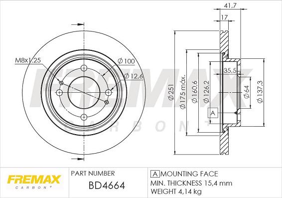 FREMAX BD-4664 - Əyləc Diski furqanavto.az