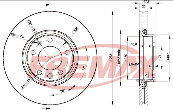 FREMAX BD-4660 - Əyləc Diski furqanavto.az