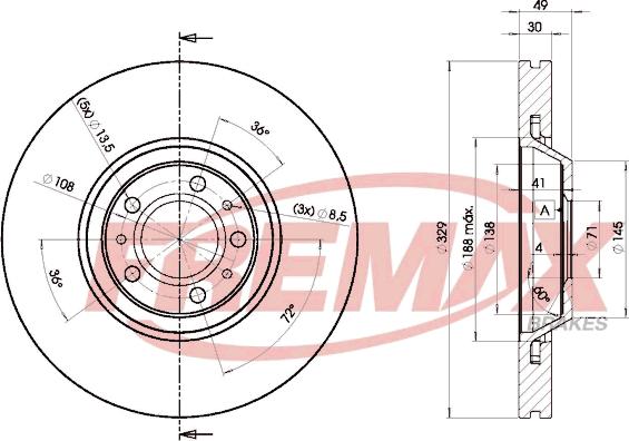 FREMAX BD-4608 - Əyləc Diski furqanavto.az