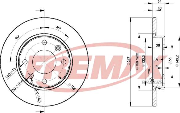 FREMAX BD-4689 - Əyləc Diski furqanavto.az