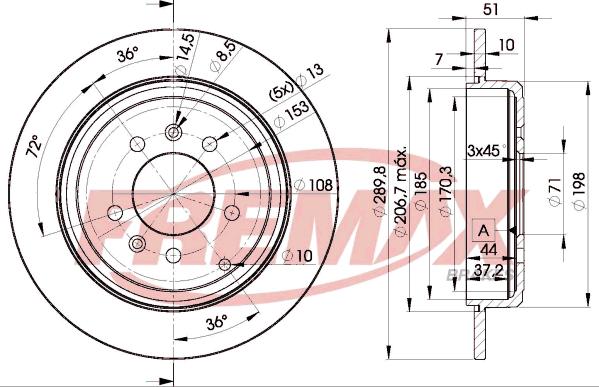 FREMAX BD-4686 - Əyləc Diski furqanavto.az