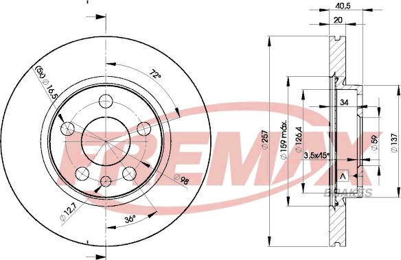 FREMAX BD-4683 - Əyləc Diski furqanavto.az