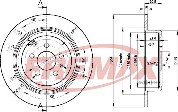 FREMAX BD-4621 - Əyləc Diski furqanavto.az