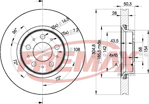 FREMAX BD-4045 - Əyləc Diski furqanavto.az