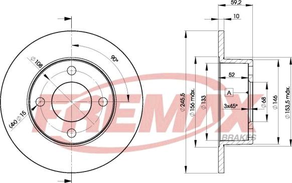 FREMAX BD-4010 - Əyləc Diski furqanavto.az