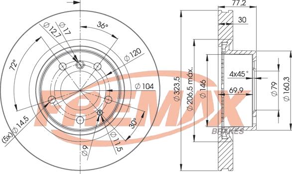 FREMAX BD-4035 - Əyləc Diski furqanavto.az