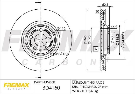 FREMAX BD-4150 - Əyləc Diski furqanavto.az