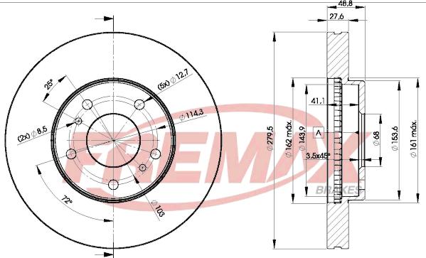 FREMAX BD-4103 - Əyləc Diski furqanavto.az