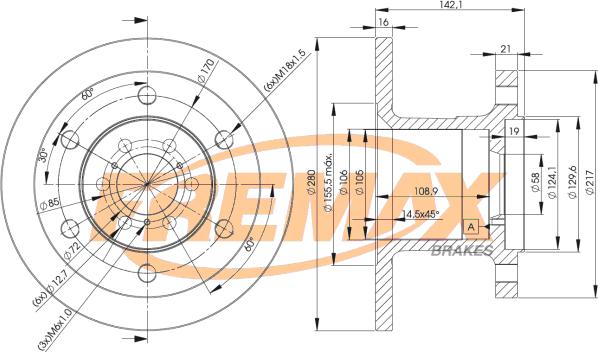 FREMAX BD-4182 - Əyləc Diski furqanavto.az