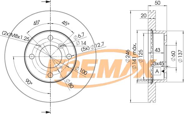 FREMAX BD-4801 - Əyləc Diski furqanavto.az