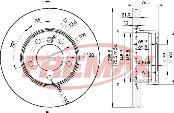 FREMAX BD-4839 - Əyləc Diski furqanavto.az