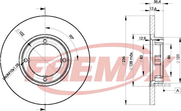 FREMAX BD-4392 - Əyləc Diski furqanavto.az