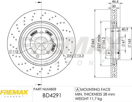 FREMAX BD-4291 - Əyləc Diski furqanavto.az