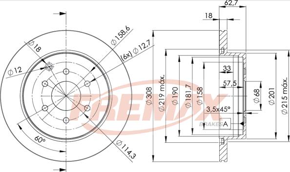 FREMAX BD-4203 - Əyləc Diski furqanavto.az