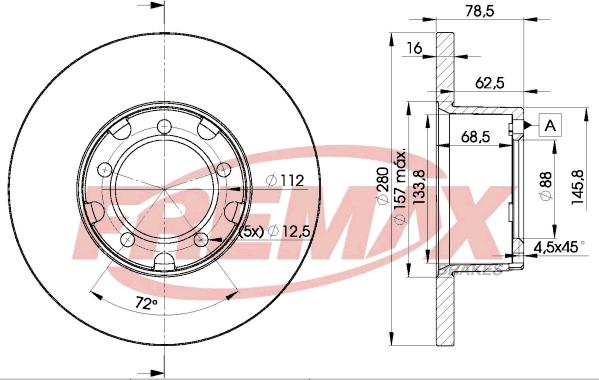 FREMAX BD-4280 - Əyləc Diski furqanavto.az