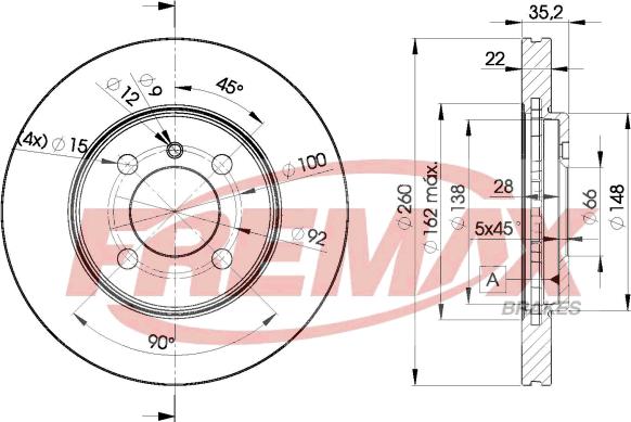 FREMAX BD-4749 - Əyləc Diski furqanavto.az