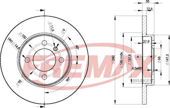 FREMAX BD-4747 - Əyləc Diski furqanavto.az