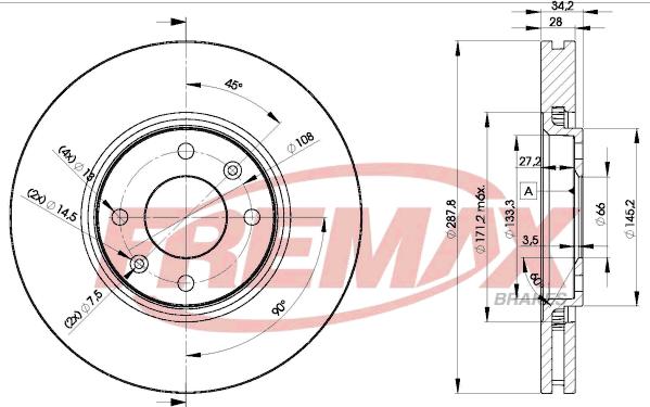 FREMAX BD-4753 - Əyləc Diski furqanavto.az