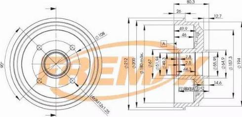 FREMAX BD-4735 - Əyləc barabanı furqanavto.az