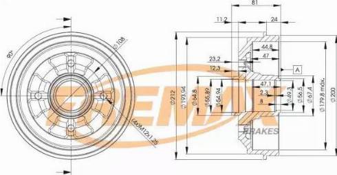 FREMAX BD-4732 - Əyləc barabanı furqanavto.az