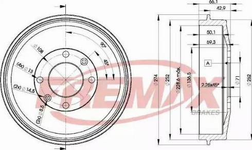 FREMAX BD-4724 - Əyləc barabanı furqanavto.az