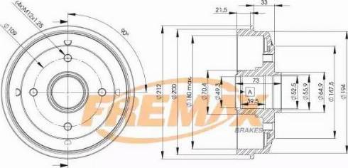 FREMAX BD-4725 - Əyləc barabanı furqanavto.az