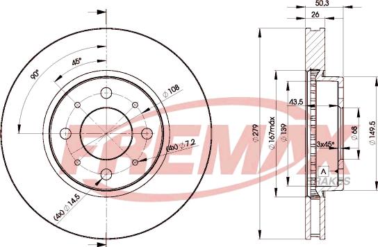 FREMAX BD-5902 - Əyləc Diski furqanavto.az