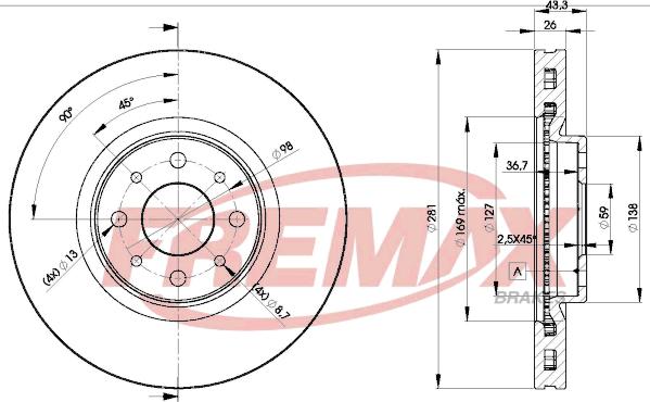 FREMAX BD-5546 - Əyləc Diski furqanavto.az