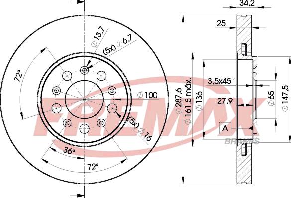 FREMAX BD-5604 - Əyləc Diski furqanavto.az