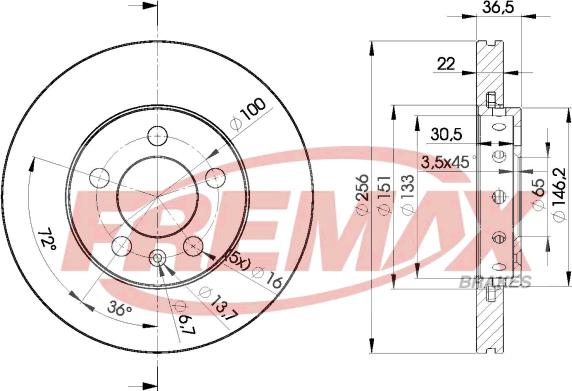 FREMAX BD-5602 - Əyləc Diski furqanavto.az