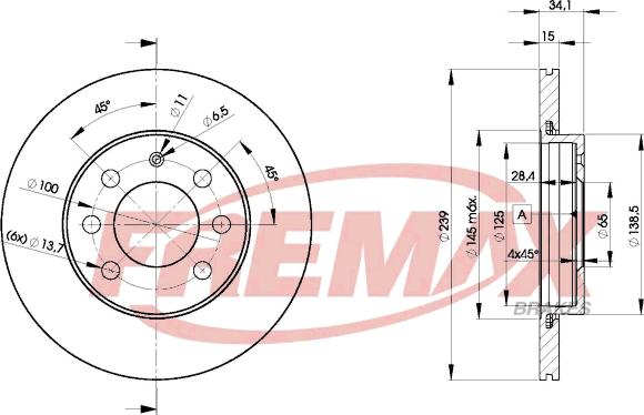 FREMAX BD-5607 - Əyləc Diski furqanavto.az