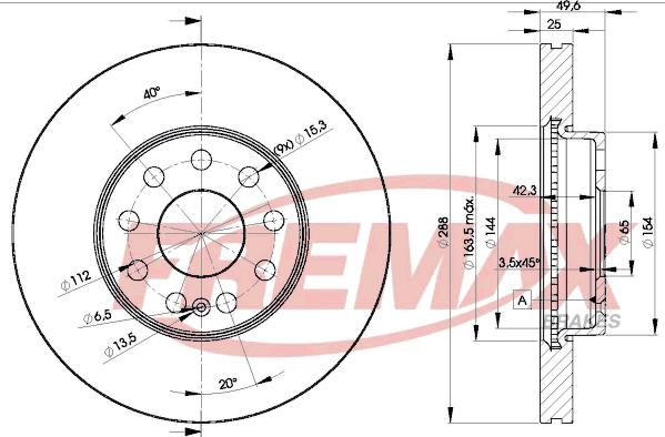 FREMAX BD-5615 - Əyləc Diski www.furqanavto.az