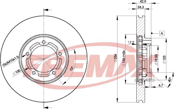 FREMAX BD-5610 - Əyləc Diski furqanavto.az