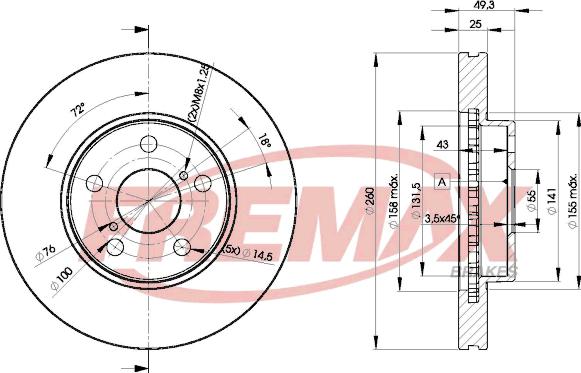 FREMAX BD-5030 - Əyləc Diski furqanavto.az