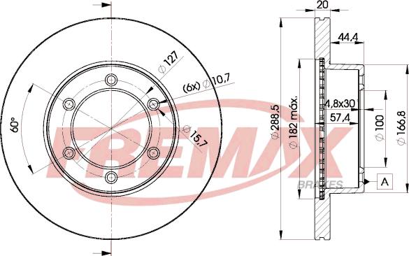 FREMAX BD-5190 - Əyləc Diski furqanavto.az