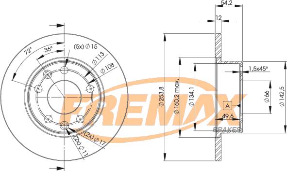 FREMAX BD-5165 - Əyləc Diski furqanavto.az