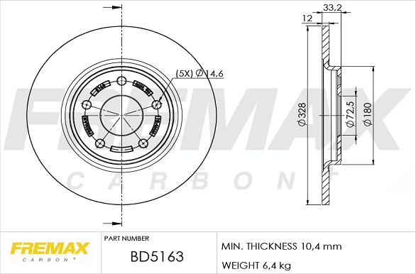 FREMAX BD-5163 - Əyləc Diski furqanavto.az