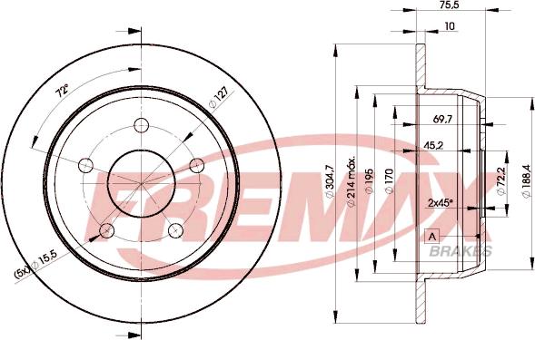 FREMAX BD-5118 - Əyləc Diski furqanavto.az