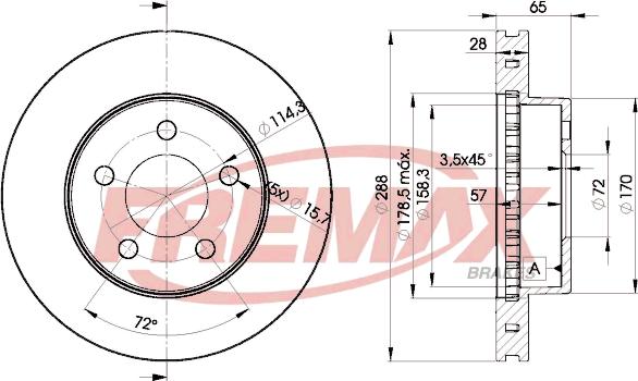 FREMAX BD-5121 - Əyləc Diski furqanavto.az