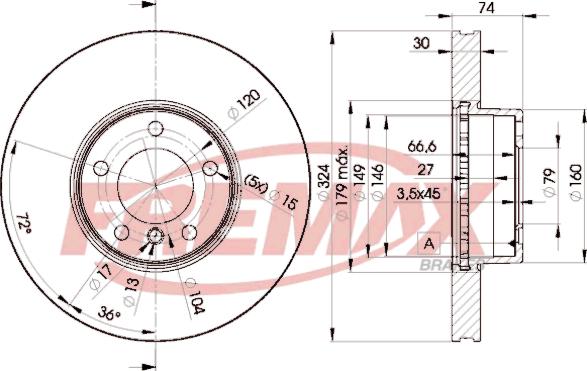 FREMAX BD-5859 - Əyləc Diski furqanavto.az