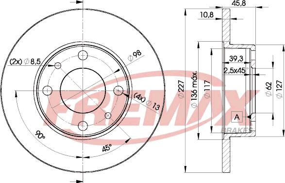 FREMAX BD-5812 - Əyləc Diski furqanavto.az