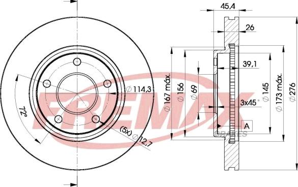 FREMAX BD-5399 - Əyləc Diski furqanavto.az