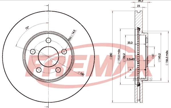 FREMAX BD-5300 - Əyləc Diski furqanavto.az