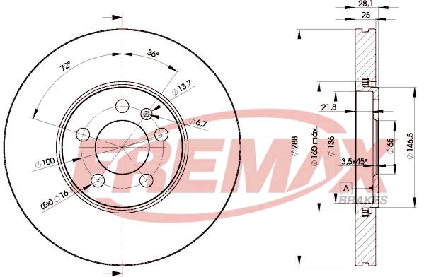 FREMAX BD-5302 - Əyləc Diski furqanavto.az