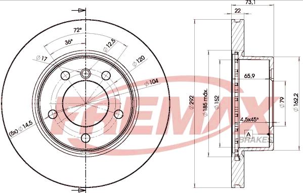 FREMAX BD-6464 - Əyləc Diski furqanavto.az