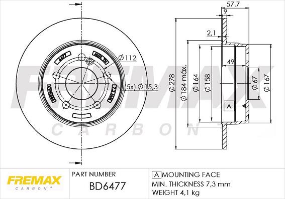 FREMAX BD-6477 - Əyləc Diski furqanavto.az