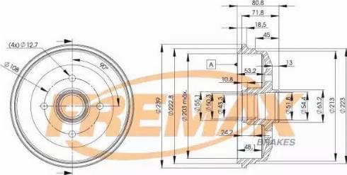 FREMAX BD-6630 - Əyləc barabanı furqanavto.az