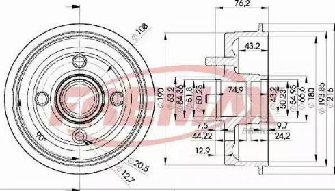 FREMAX BD-6629 - Əyləc barabanı furqanavto.az