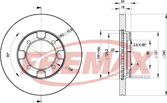 FREMAX BD-6677 - Əyləc Diski furqanavto.az