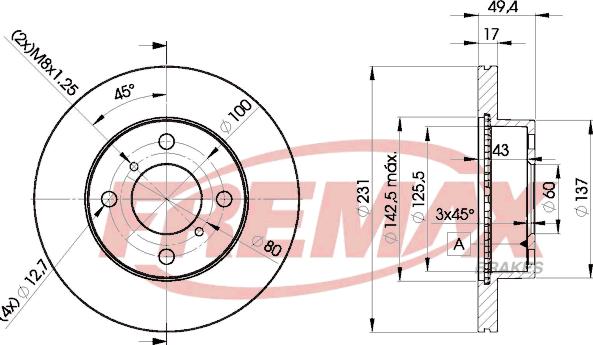 FREMAX BD-6044 - Əyləc Diski furqanavto.az